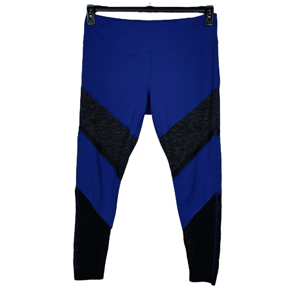 Yogalicious X-Large Ankle Leggings Inner Pocket Mesh Elastic Waist Activewear